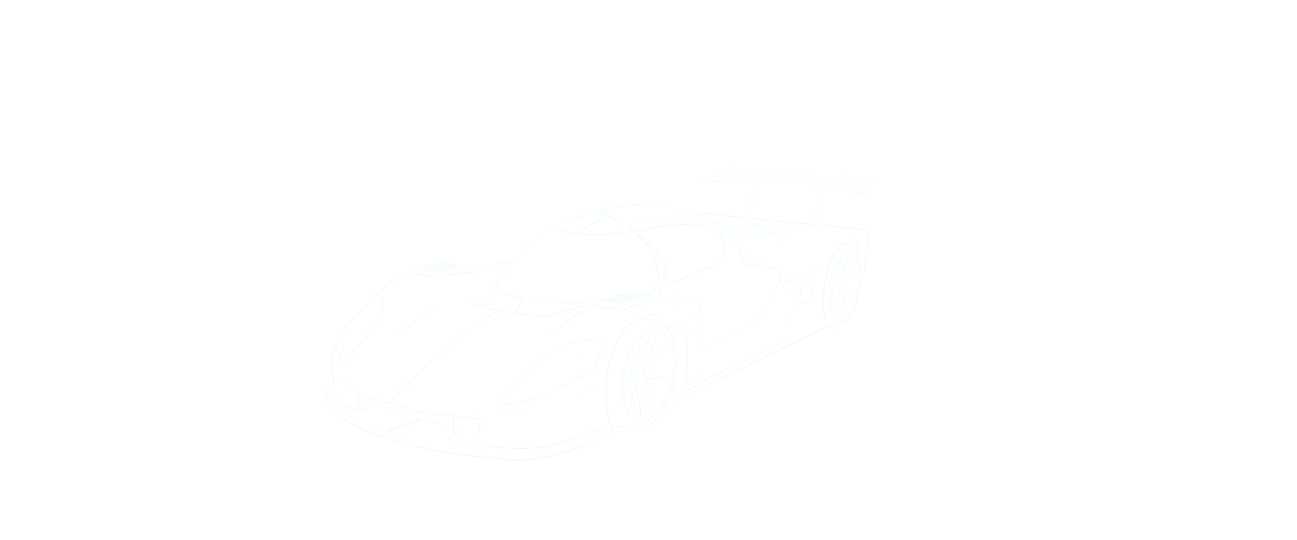 Opening wireframe view of Colin's SLC EVO40, matching the interactive model